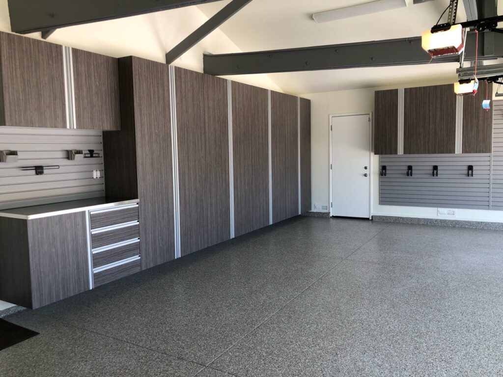 Orange County Garage Floor Coating & Storage Cabinetry in OC